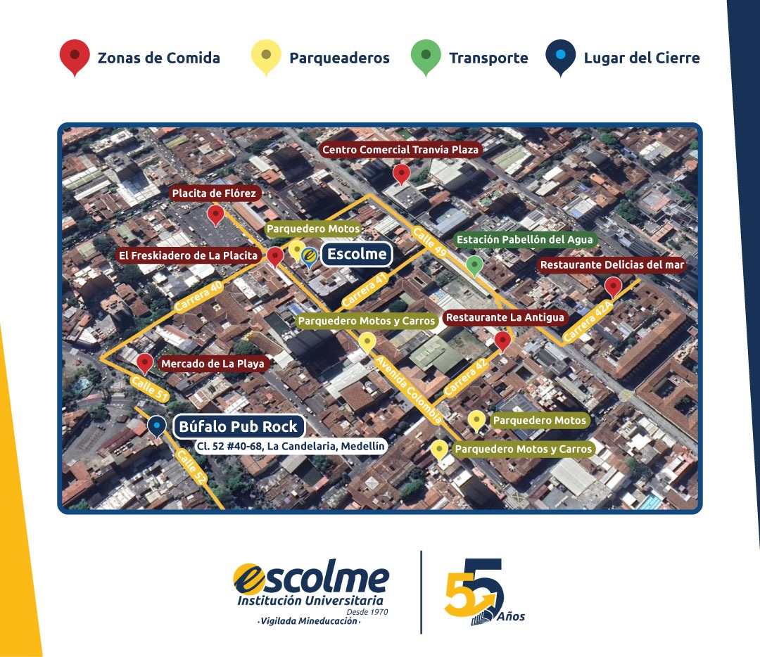 Mapa de lugares cerca a Escolme